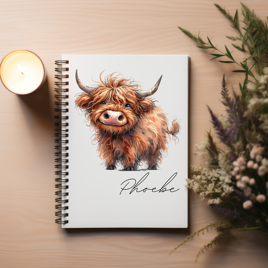 Highland Cow Notebook