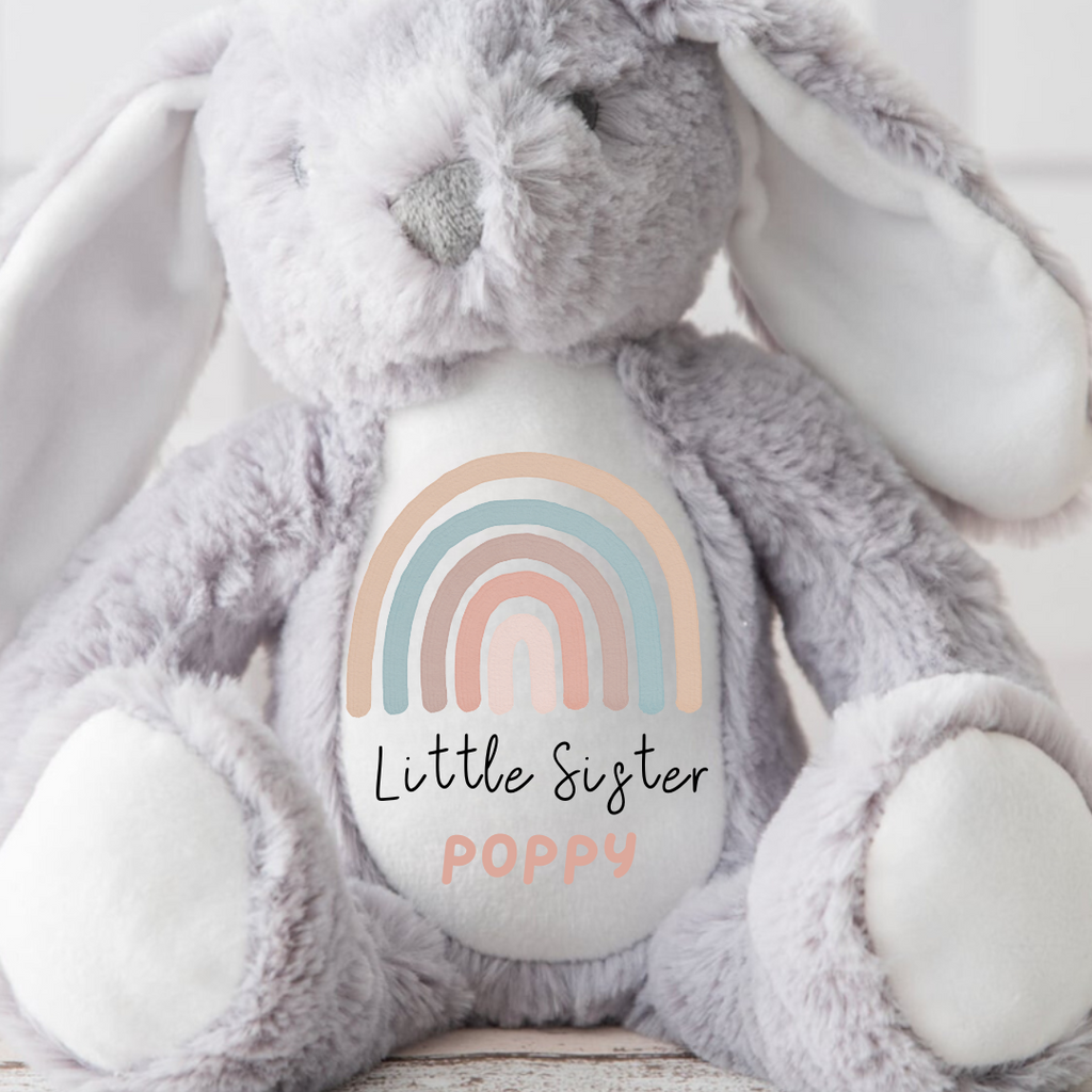 Personalised Teddy ,Baby Gift,New Baby Gift, Baby Keepsake,Baby Girl ,Gifts, Big Sister Gift, Little Sister Gifts, New Sister Gift , Sister