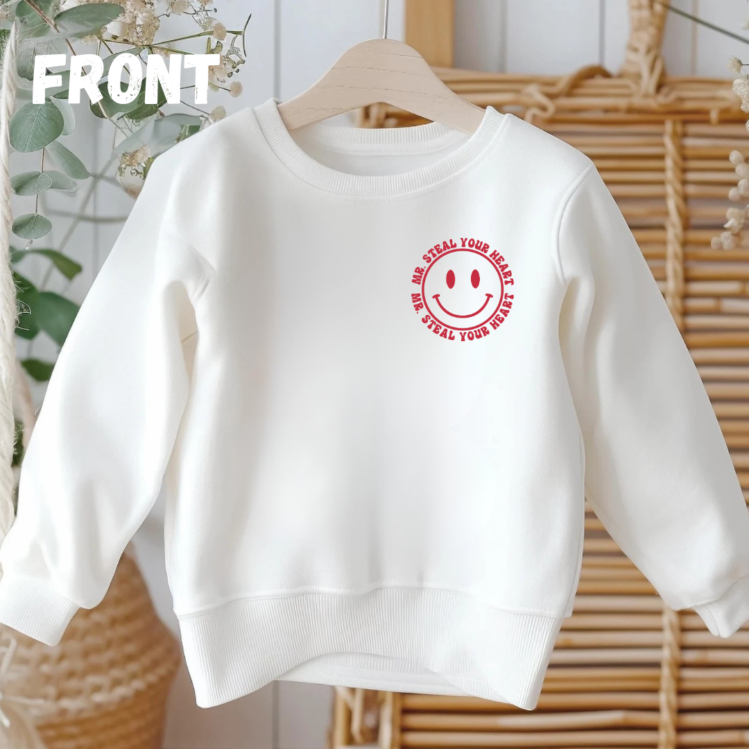 Boys Valentine Sweatshirt - Kids Valentine's Day Outfit - Valentine's T-shirt -First Valentines Day Outfit