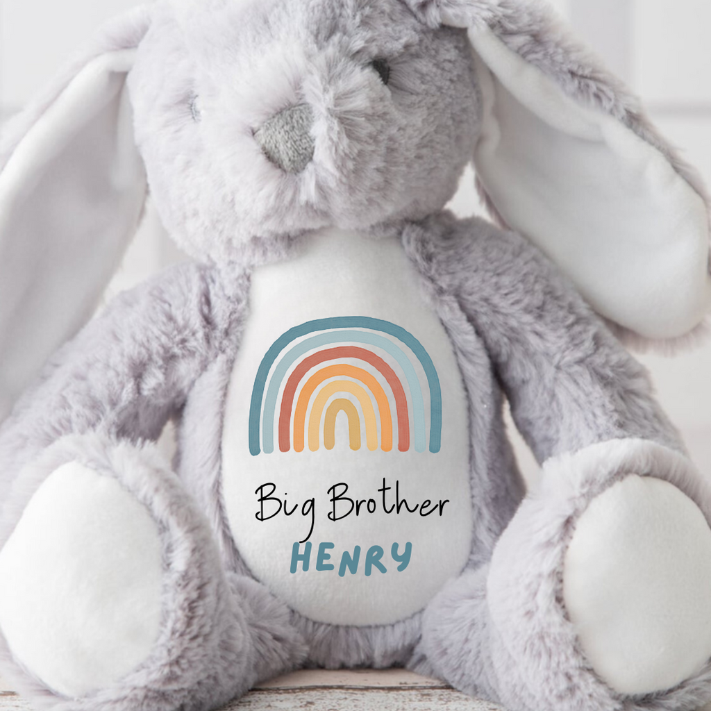 Personalised Big Brother Gifts - Little Brother Gifts - Big Brother Announcement - Little Brother Gifts - New Baby - Bunny - Baby Boy