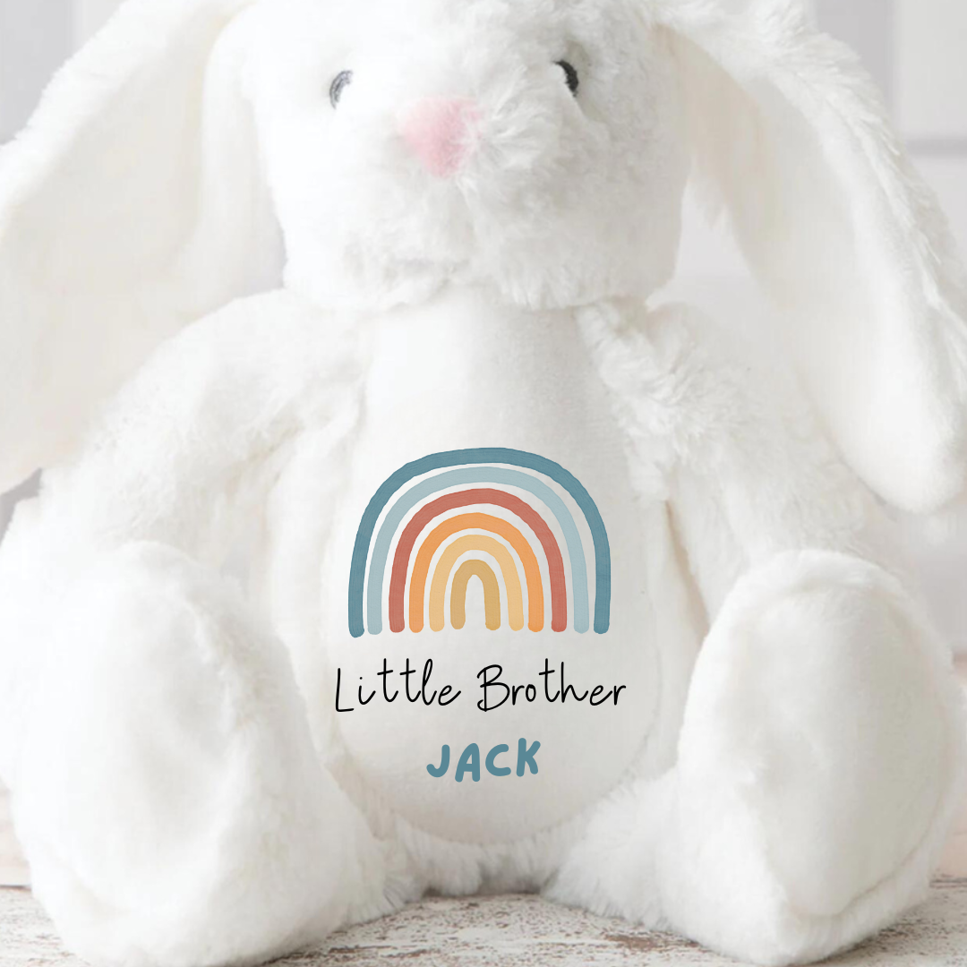 Personalised Big Brother Gifts - Little Brother Gifts - Big Brother Announcement - Little Brother Gifts - New Baby - Bunny - Baby Boy