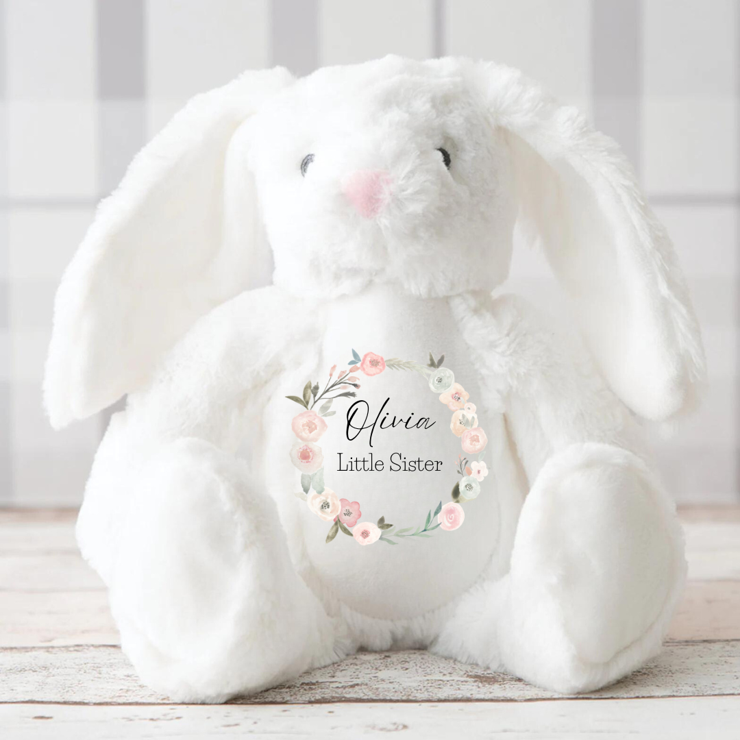 Personalised Big Sister Gifts - Big Brother Gifts - Big Sister Announcement - Little Brother Gifts - New Baby - Baby Boy Bunny - Baby Girl