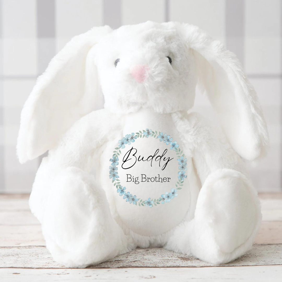 Personalised Big Sister Gifts - Big Brother Gifts - Big Sister Announcement - Little Brother Gifts - New Baby - Baby Boy Bunny - Baby Girl