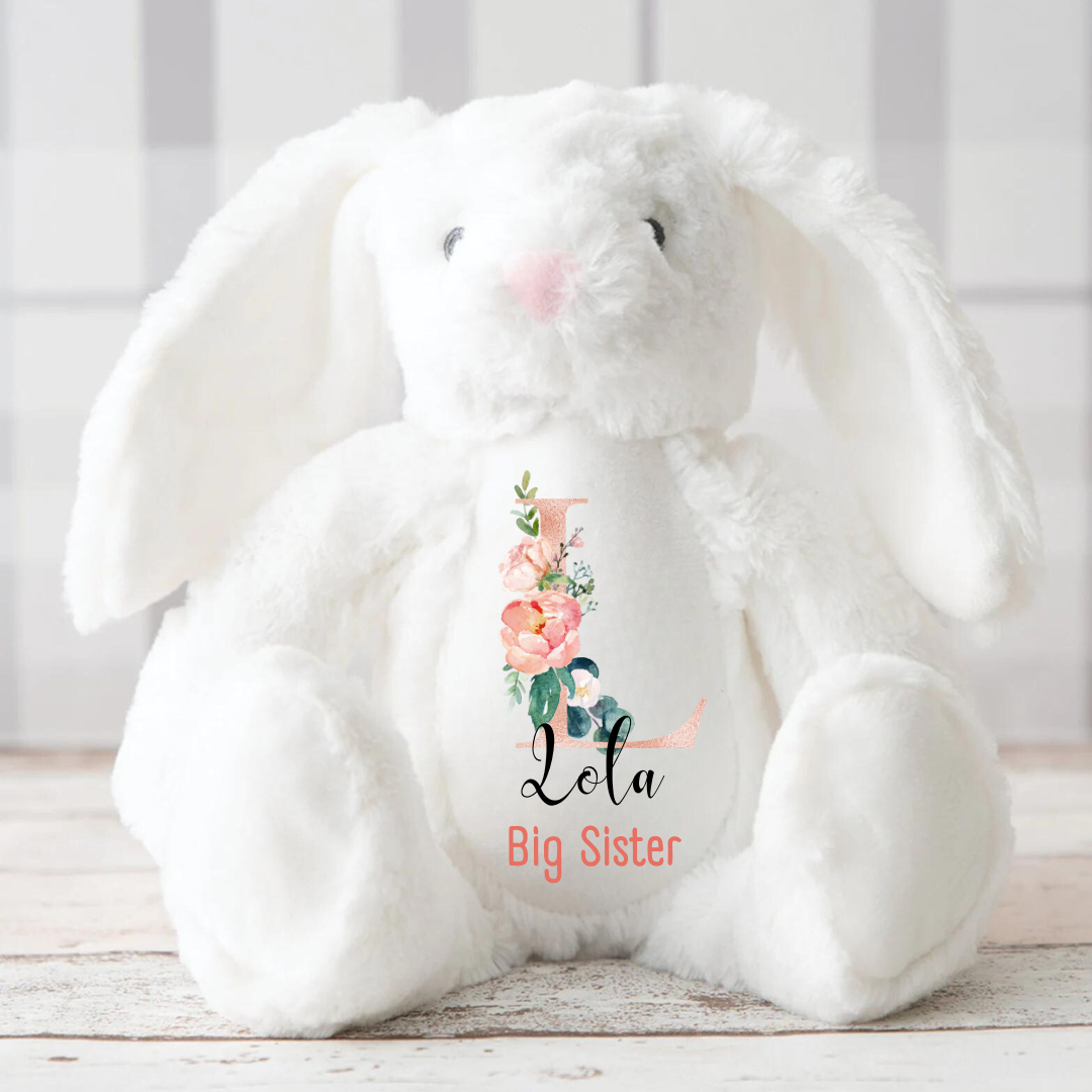 Personalised Big Sister Gifts - Big Brother Gifts - Big Sister Announcement - Little Brother Gifts - New Baby - Baby Boy Bunny - Baby Girl