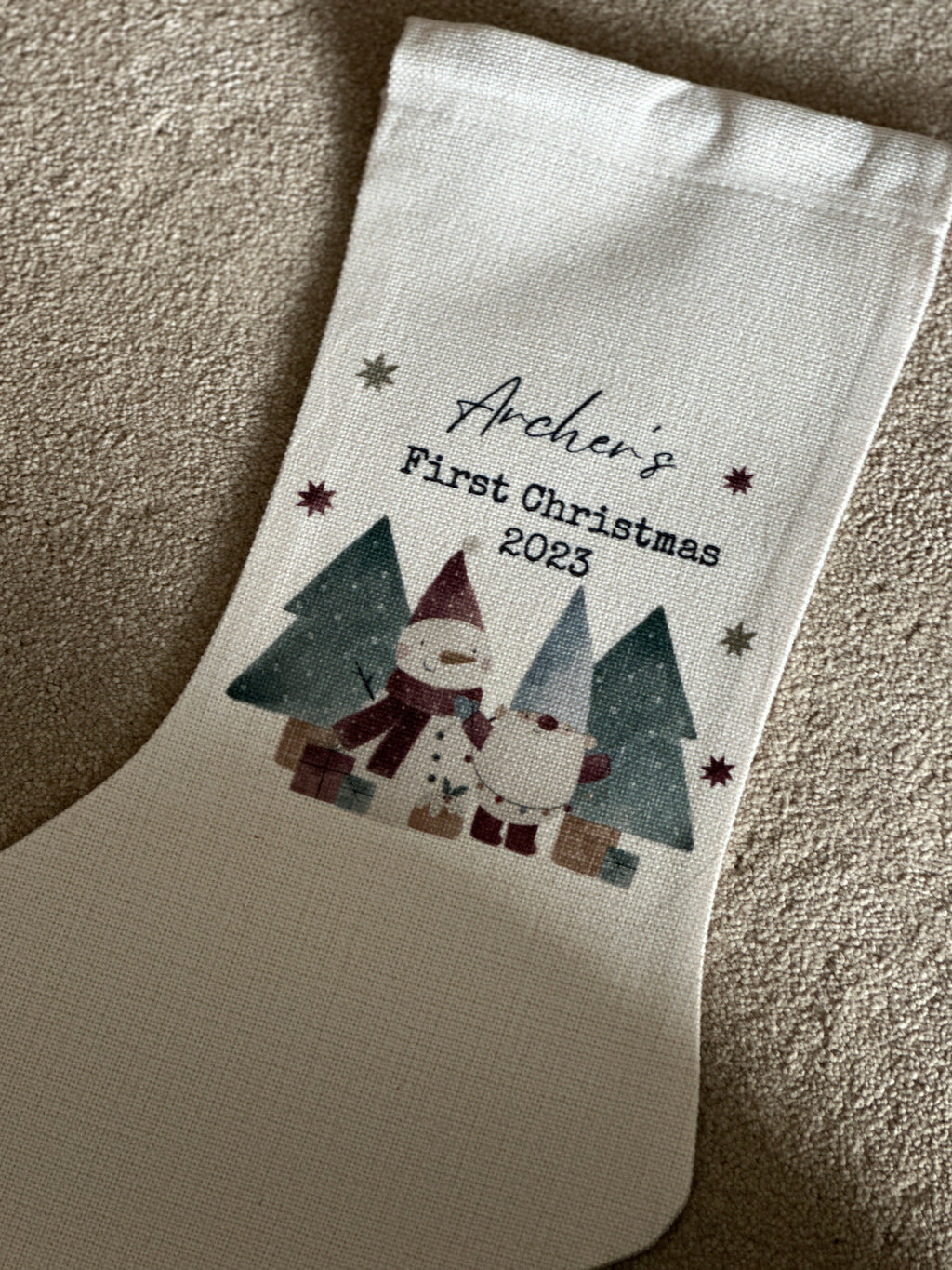 Personalised Christmas Stocking - Christmas Name Stocking - Personalised Stocking - Family Stockings - Christmas Decorations