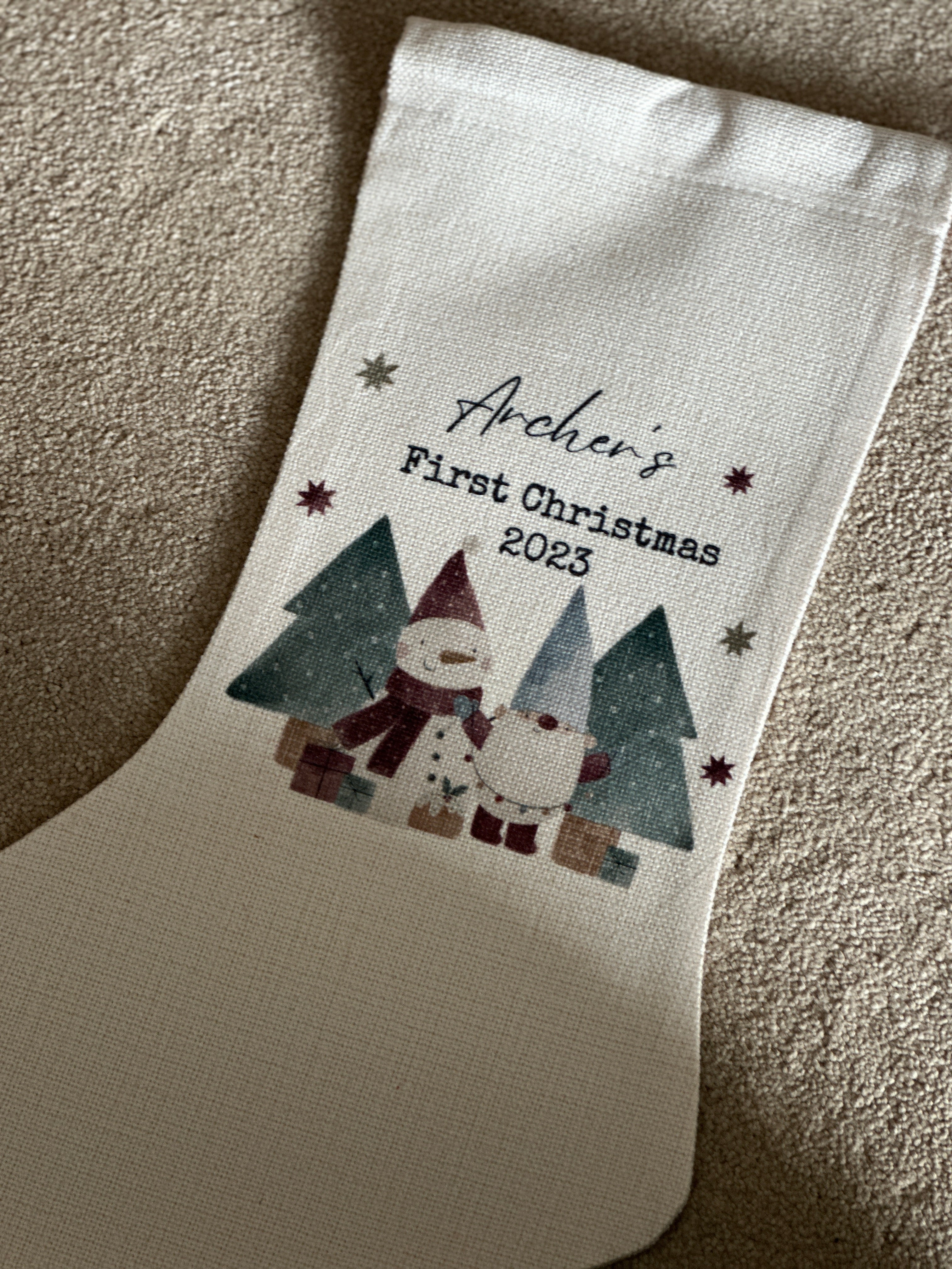 Personalised Christmas Stocking - Christmas Name Stocking - Personalised Stocking - Family Stockings - Christmas Decorations