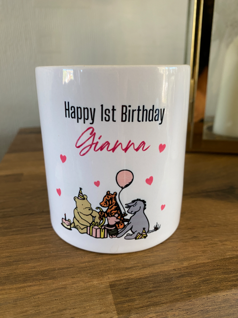 Personalised First Birthday Money Box - 1st Birthday Gifts - First Birthday Gift