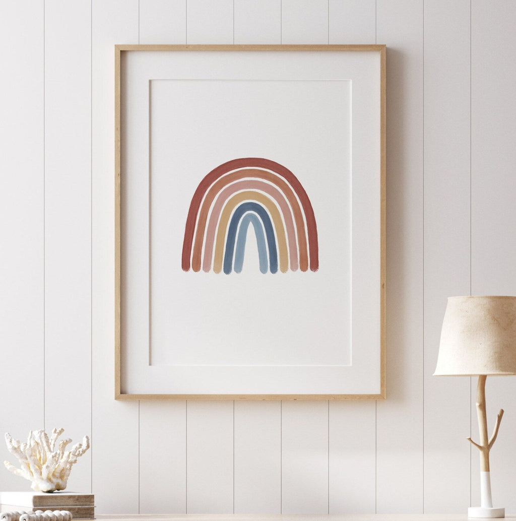 Nursery Wall Art Sun Rainbow Cloud Set Of 3 Prints Watercolour, Wall Art Gender Neutral