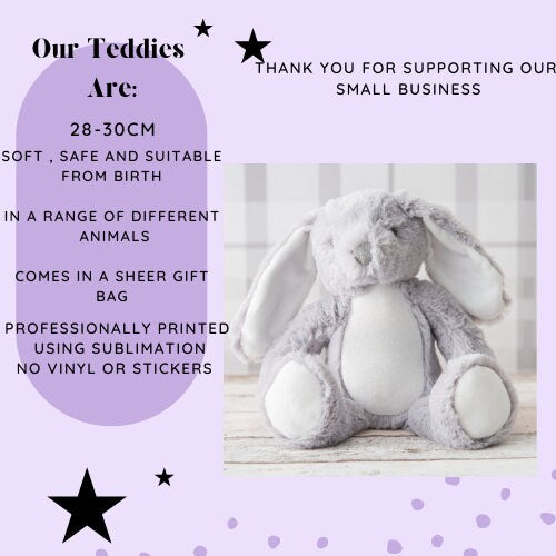 Flower Girl Gift, Page Boy Gift , Wedding Gift , Personalised Teddy Gift Plush Teddy , Soft Toy