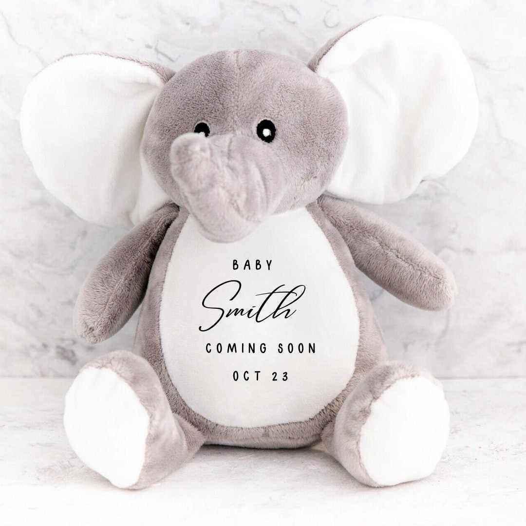 New Baby Gift, Pregnancy Baby Announcement, Coming Soon, Soft Toy, Pregnant, New Pregnancy Gift For Mum,Reveal Due Date,New Grandparents