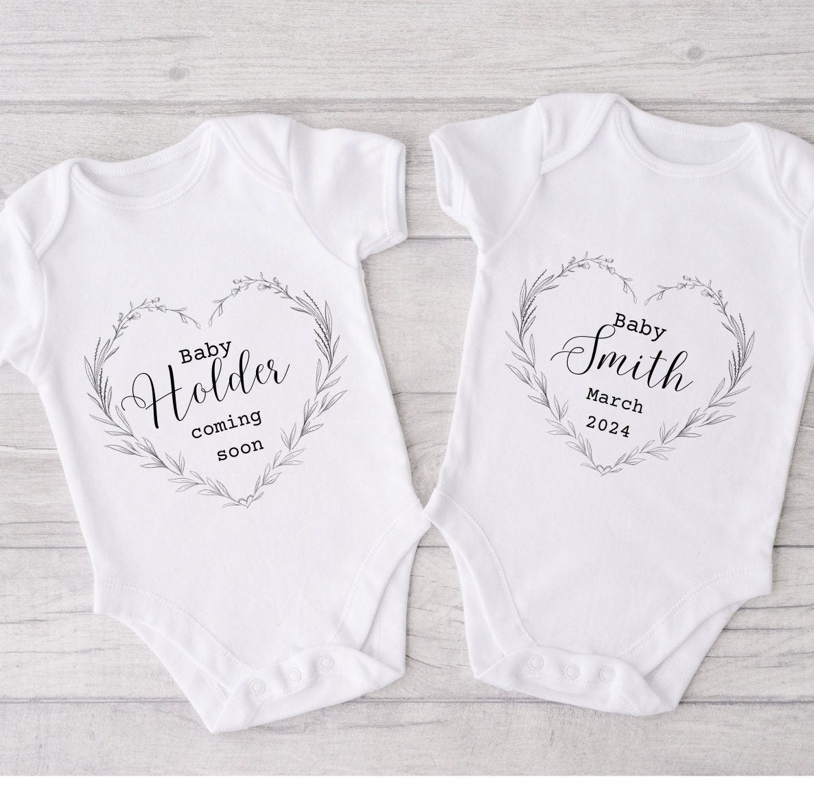Personalised Pregnancy Announcement Vest , Baby Vest, New Baby Gift, Coming Home Gift, New Baby, Pregnancy Announcement vest
