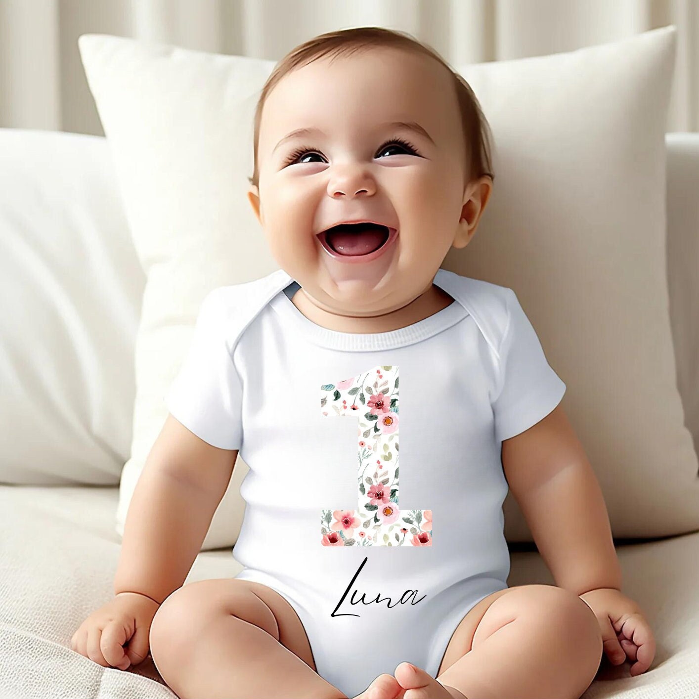 Girls 1st birthday bodysuit, Personalised birthday vest, birthday bodysuit, 1st birthday outfit, first birthday, one vest, one bodysuit,