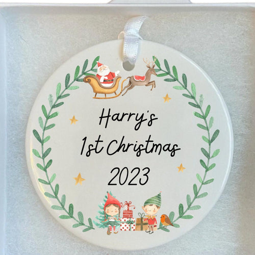 first Christmas decoration, first Christmas bauble, baby's first Christmas, 1st Christmas, nutcracker, Christmas gift