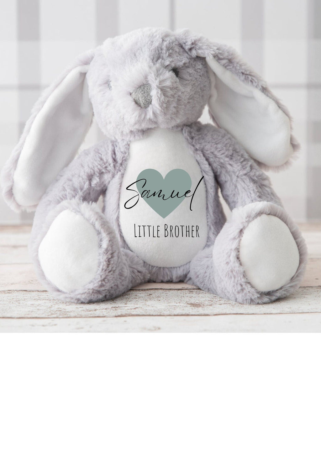 Personalised Bunny, Baby Gift,New Baby,Baby Boy Gifts,Big Brother Gift, Little Brother Gifts, New Brother Gift,Brother Gift , New Brother