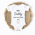 Personalised Daddy Pregnancy Announcement - Pregnancy Announcement Prop -Pregnancy Announcement Gift - Personalised Baby Vest - Pregnant