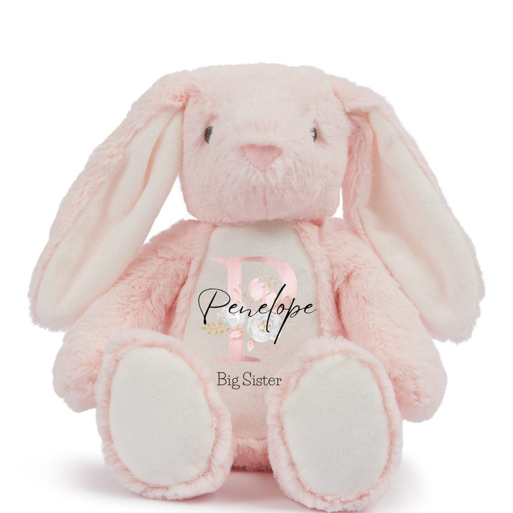 Personalised Bunny, Baby Gift,New Baby,Baby Girl Gifts,Big Sister Gift, Little Sister Gifts, New Sister Gift, Sister Gift , New Sister