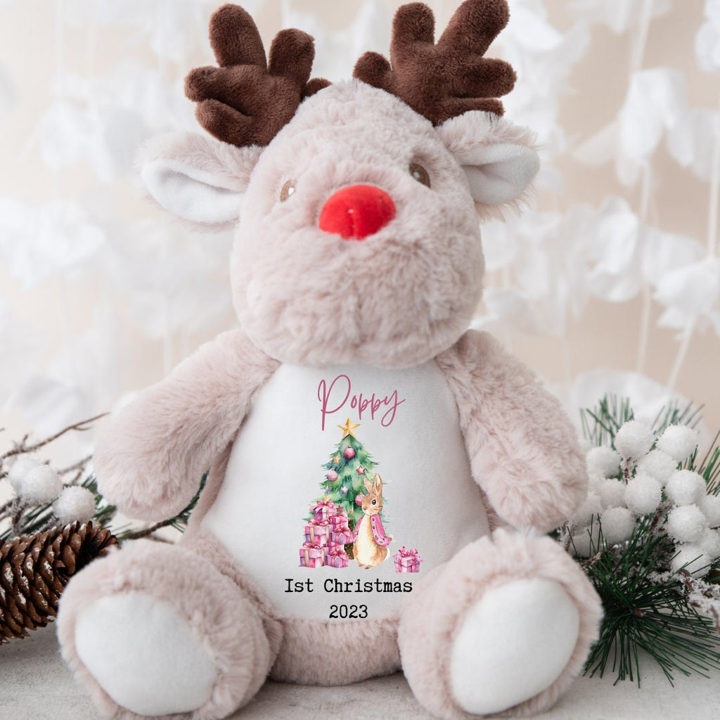 Christmas Teddy,Baby 1st Christmas Gift ,Babies 1st Christmas, Christmas Eve Gifts, Christmas Soft Toy, Personalised Christmas Gifts