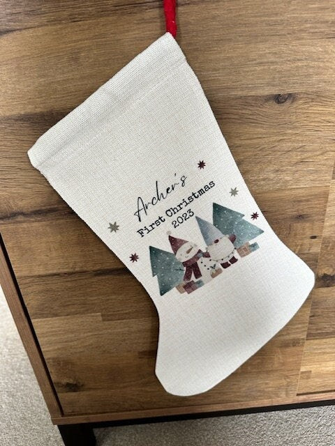 Personalised Christmas Stocking - Christmas Name Stocking - Personalised Stocking - Family Stockings - Christmas Decorations