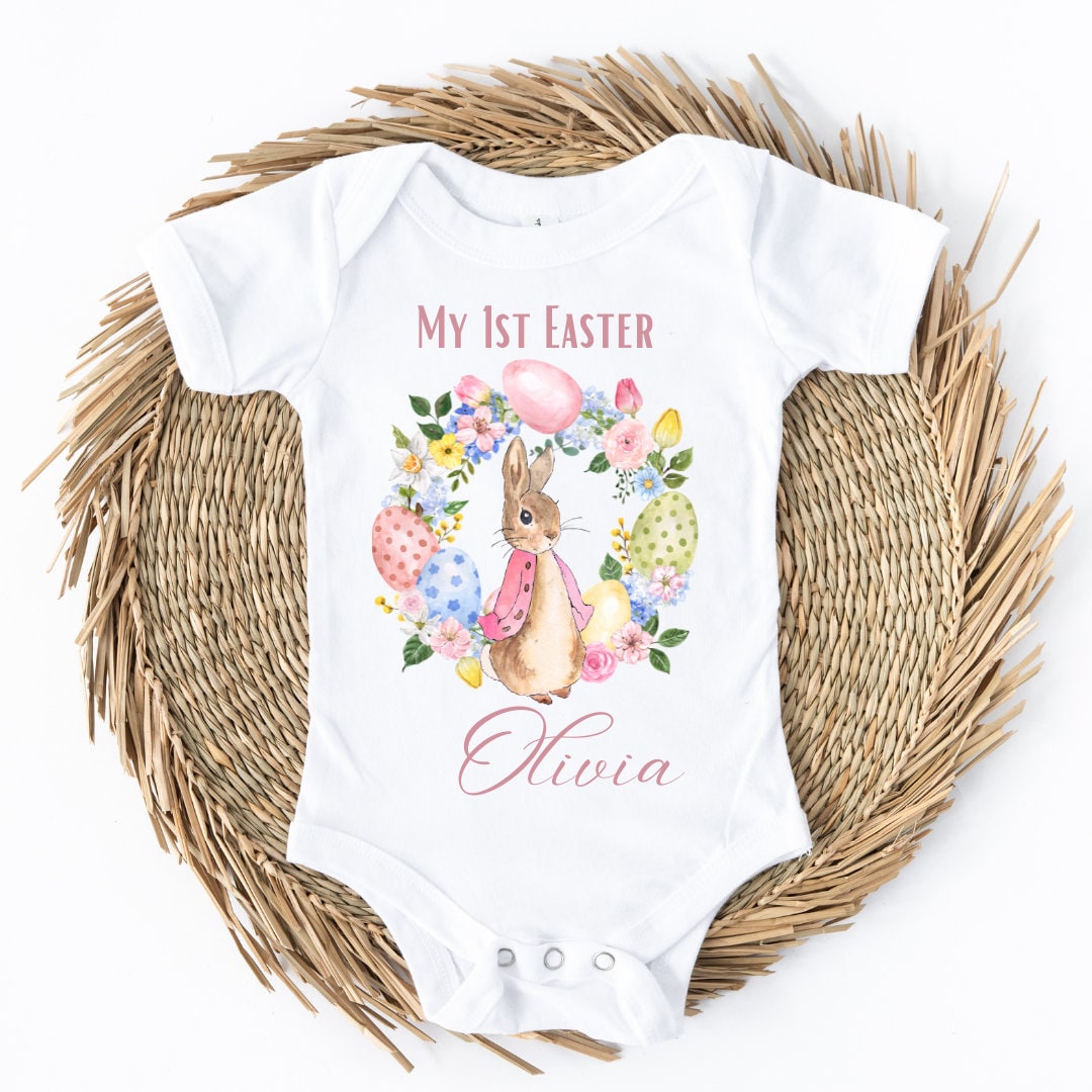 Personalised Easter Baby Vest - Personalised First Easter Baby Grow - Personalised Easter Baby Gift - Easter Outfit - First Easter Gifts