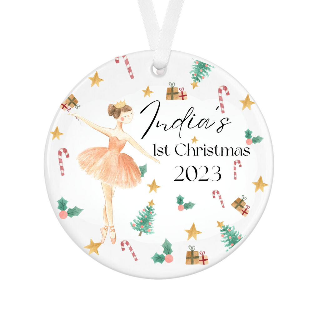 Personalised Baby's First Christmas Bauble - First Christmas Ornament - First Christmas Bauble - Baby First Xmas Tree Decoration - Keepsake